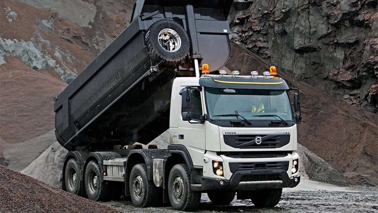 Volvo fmx 8x4 самосвал