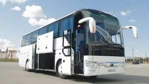 Белый автобус Yutong ZK6122H9