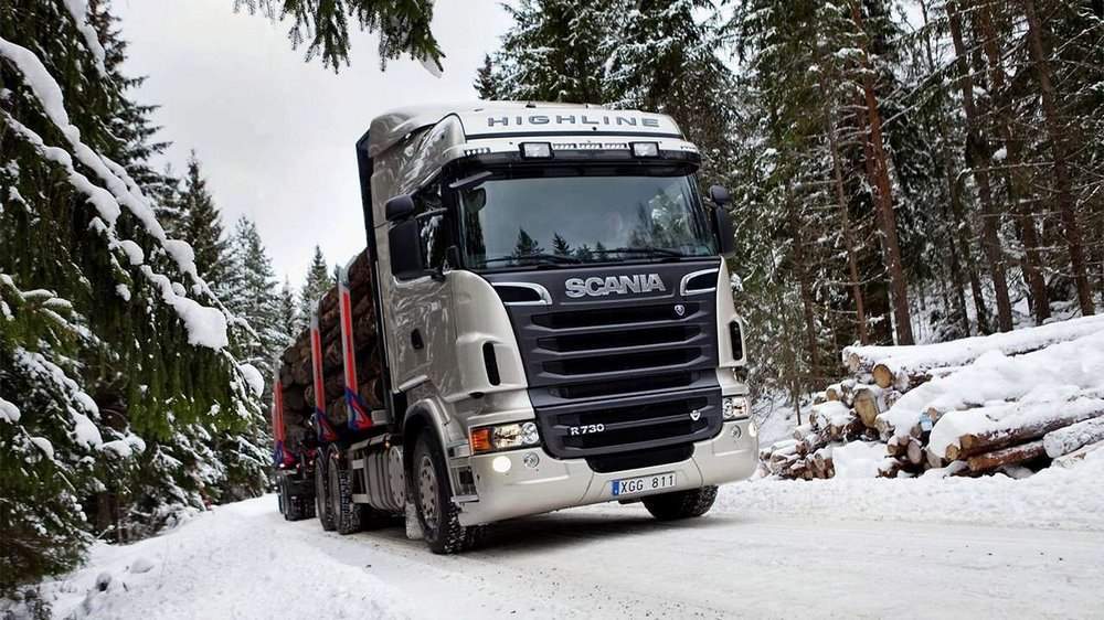 Фото Scania R730 в снегу